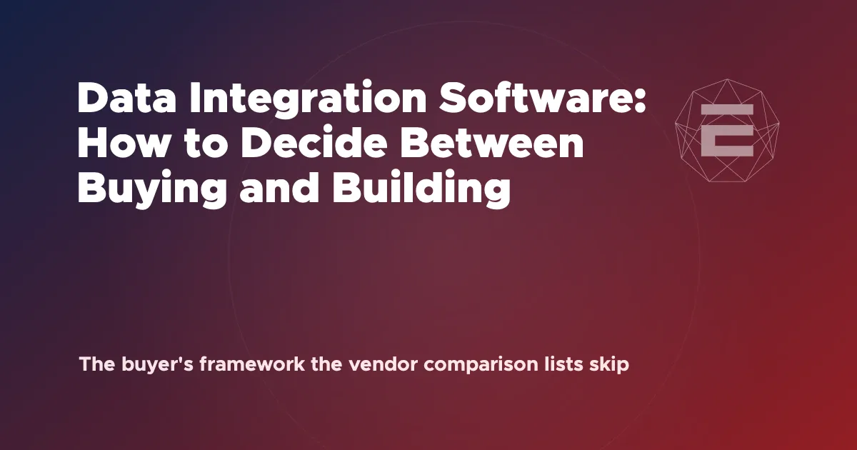Data Integration Software: How to Decide Between Buying and Building